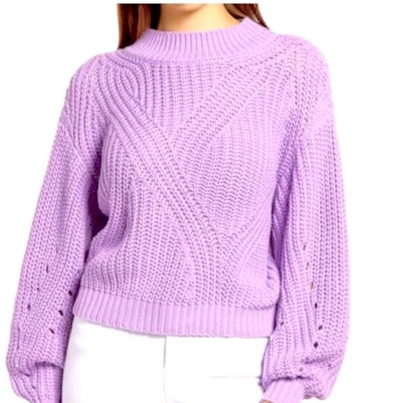 bp Sweaters - New without tags BP Traveling Stitch Crop Lilac
Sweater, size XS